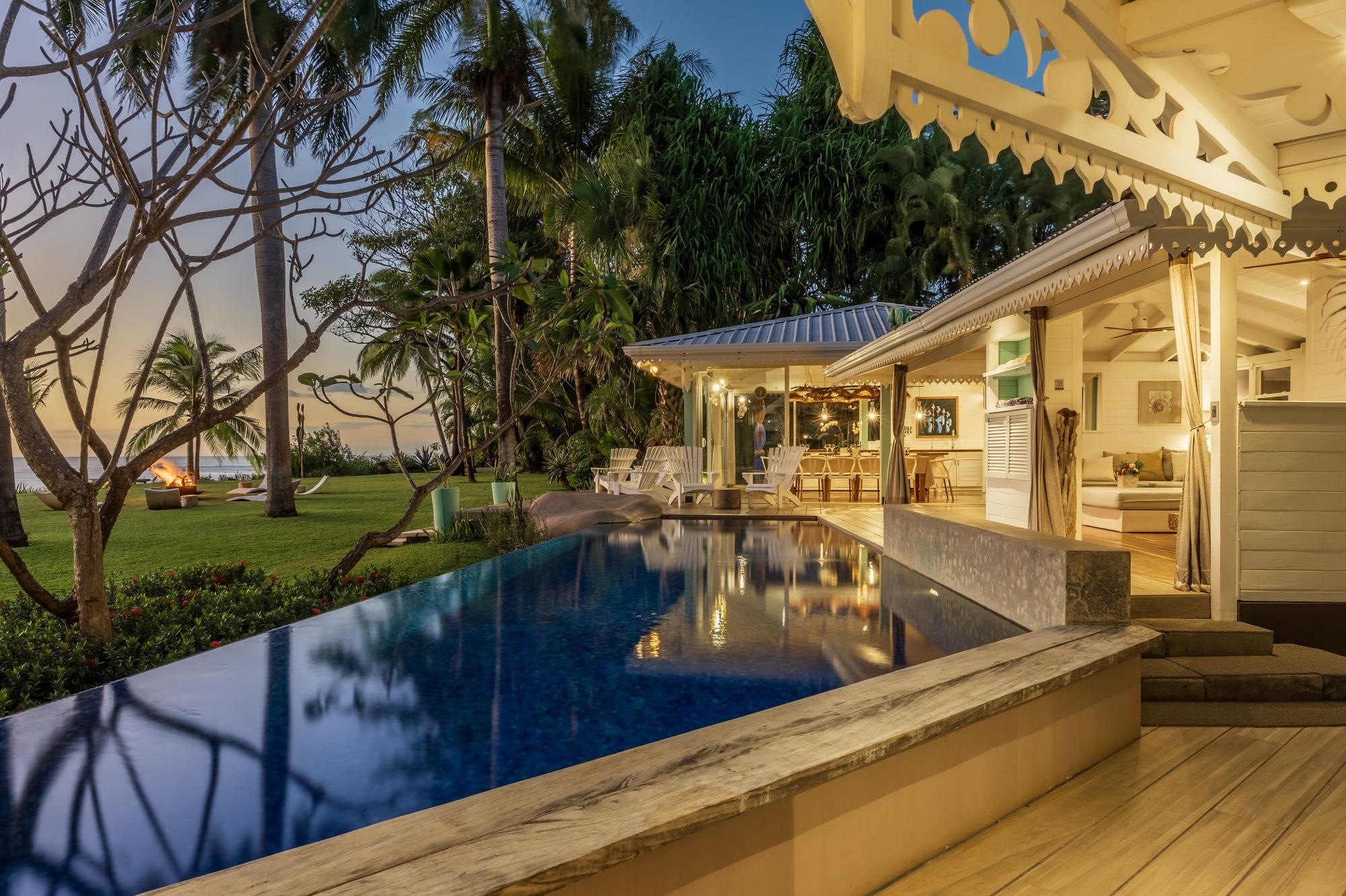 Pool overlooking ocean